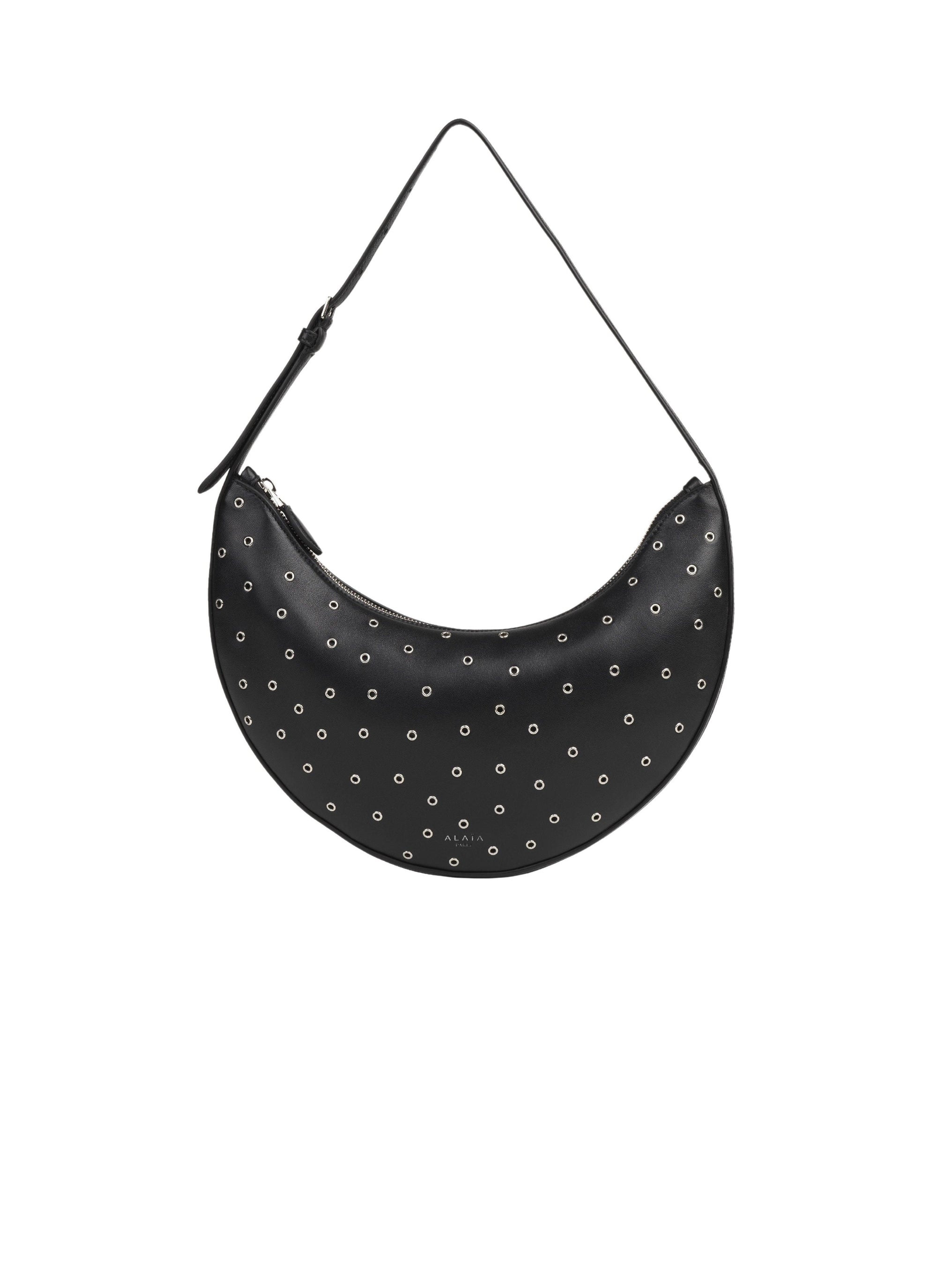 Shoulder bag Le Demi-Lune in leather - Black