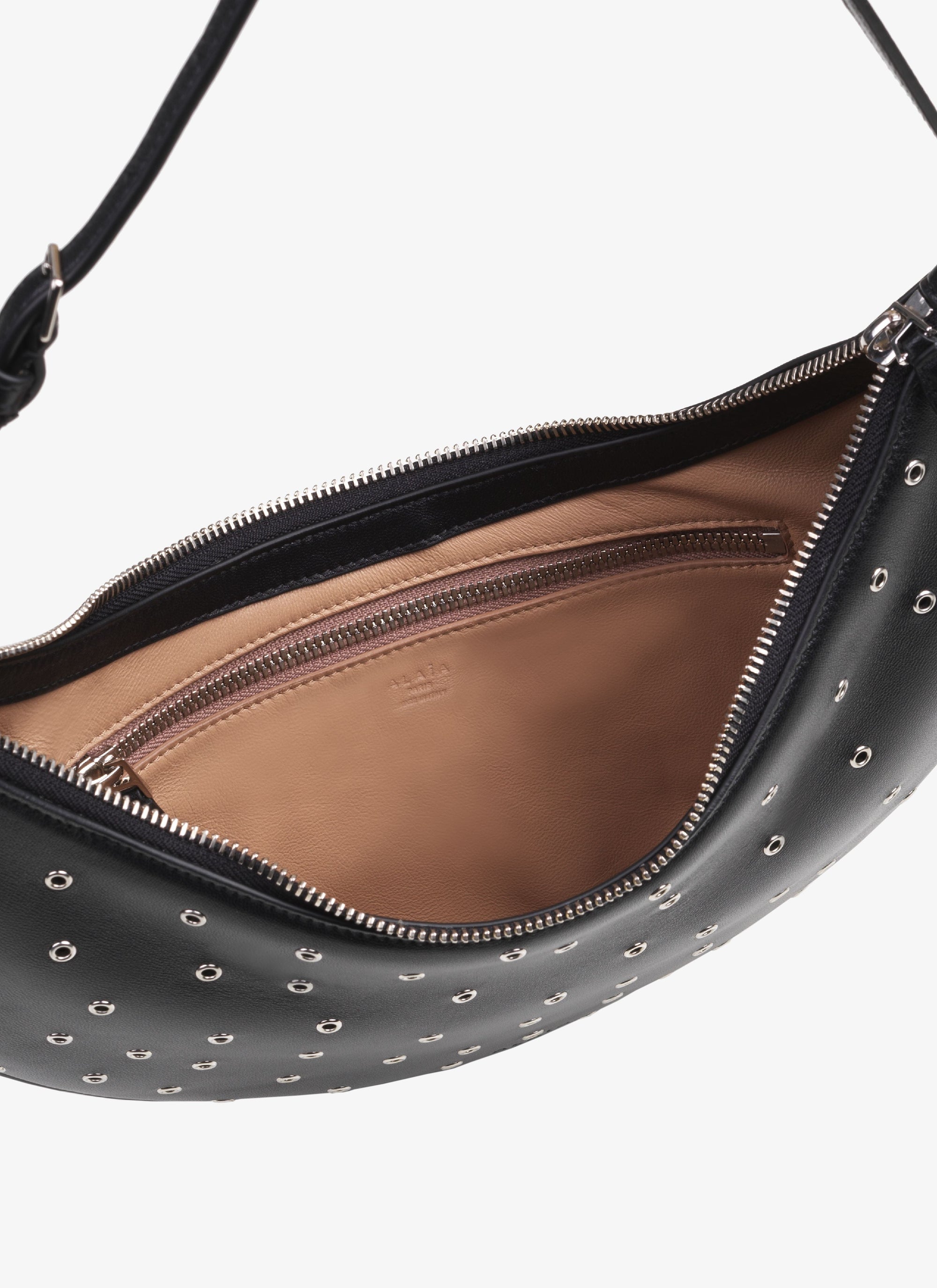 Shoulder bag Le Demi-Lune in leather - Black