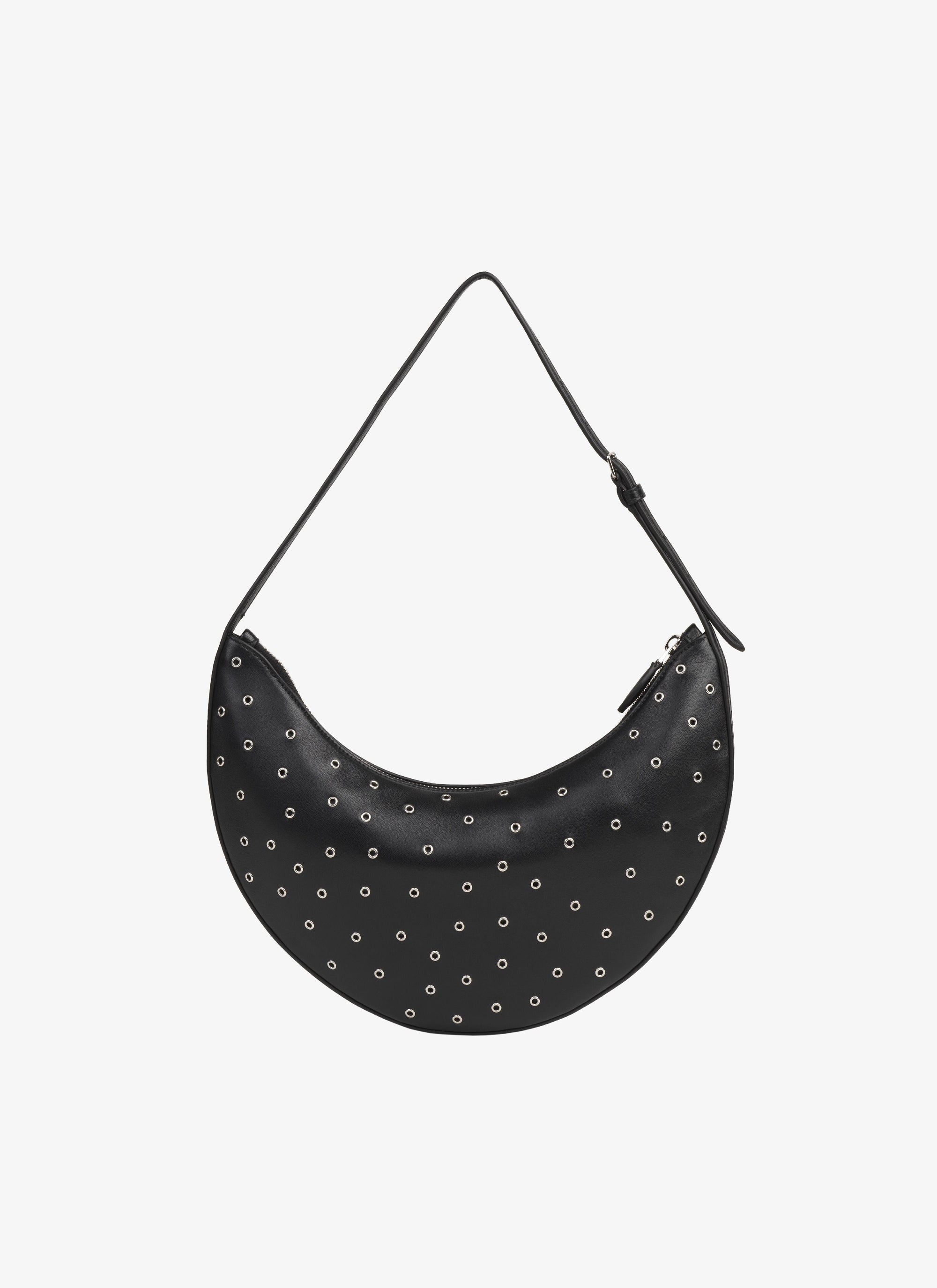 Shoulder bag Le Demi-Lune in leather - Black