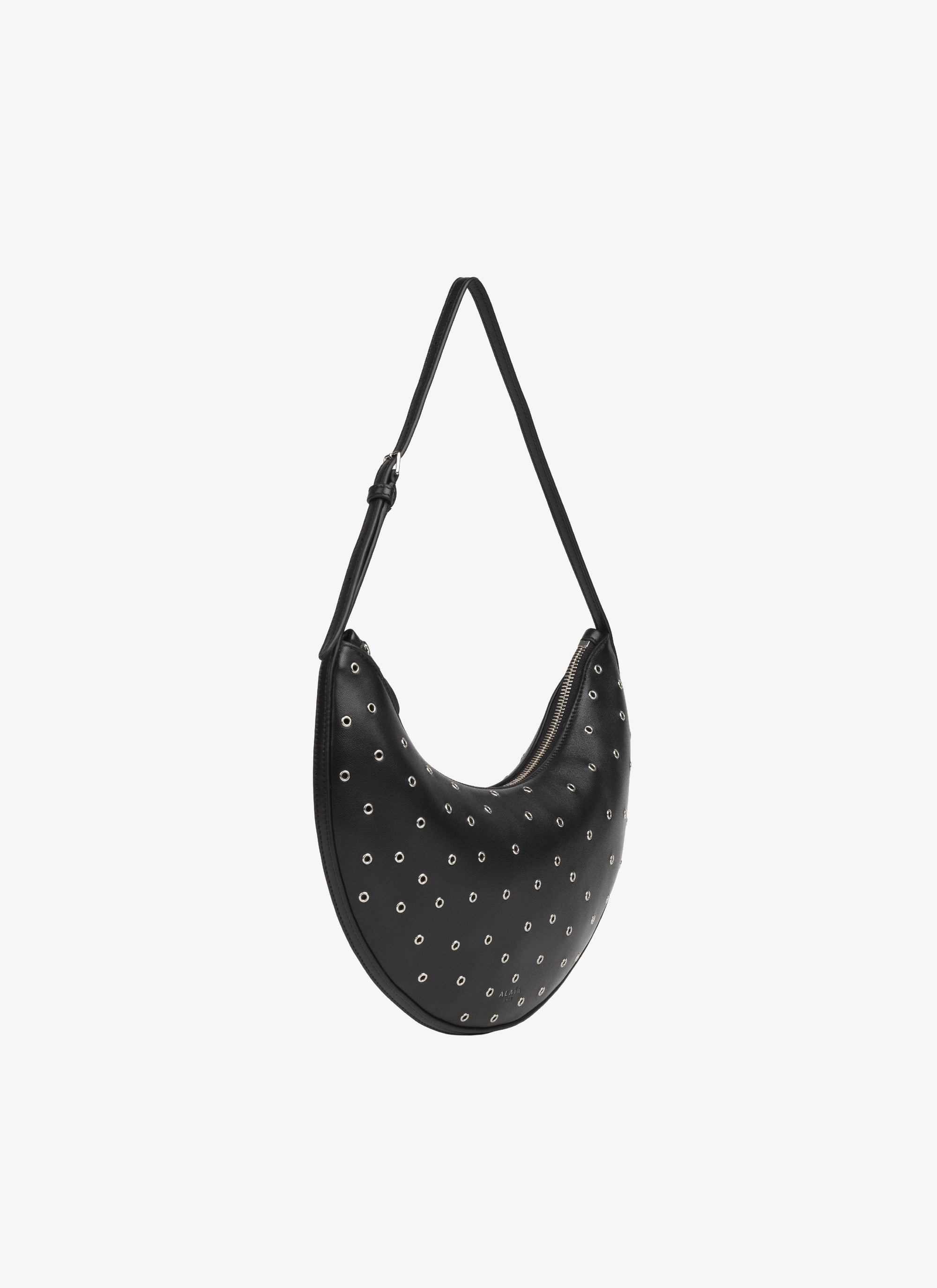 Shoulder bag Le Demi-Lune in leather - Black