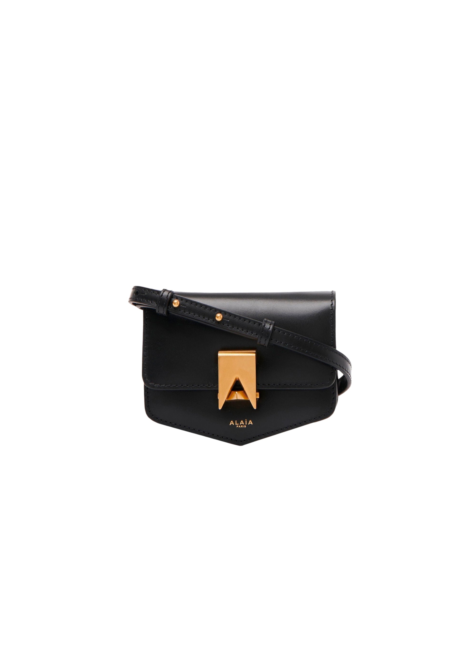 Leather Mini Bag Le Papa - Black