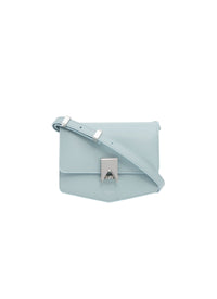 Le Papa Small Leather Bag - Grey Green