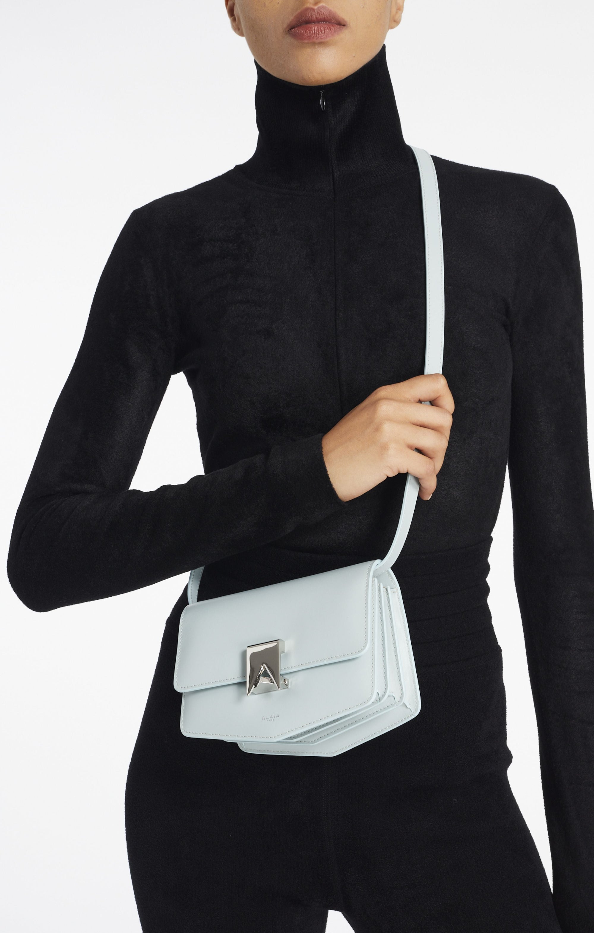 Le Papa Small Leather Bag - Garnet Red