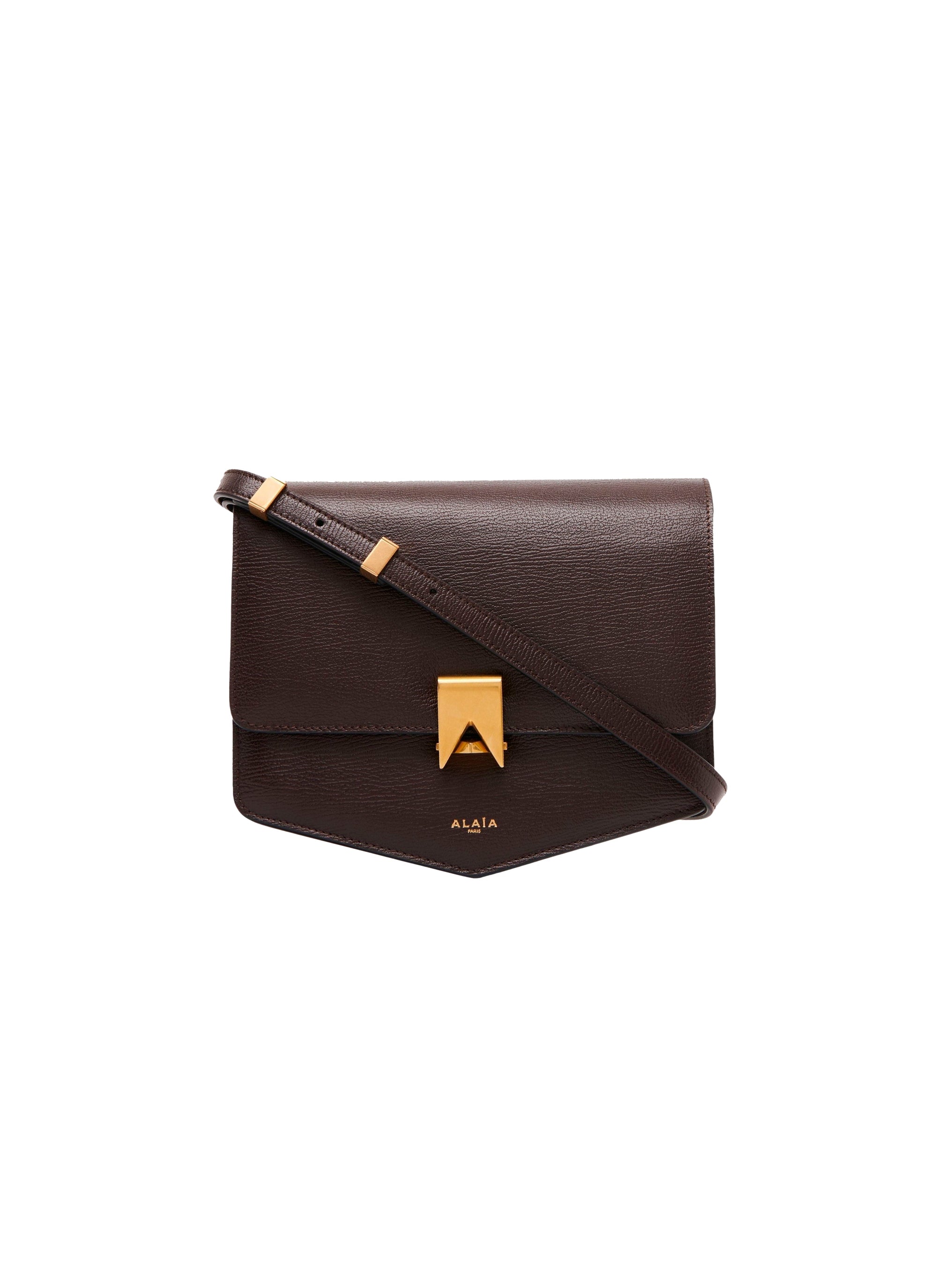 Leather Dad Bag - Dark brown