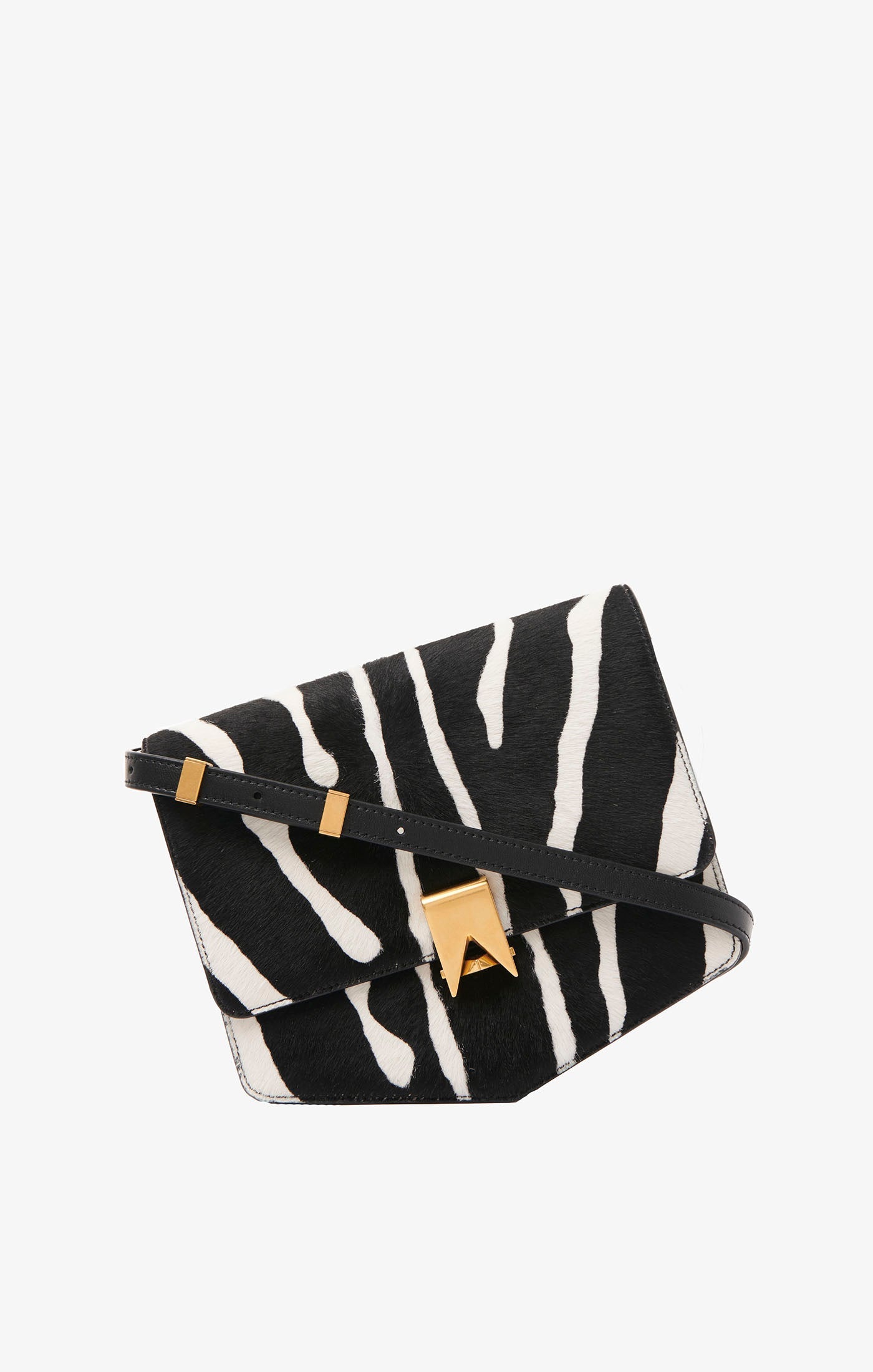 Leather Dad Bag - White & Black
