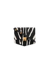 Leather Dad Bag - White & Black
