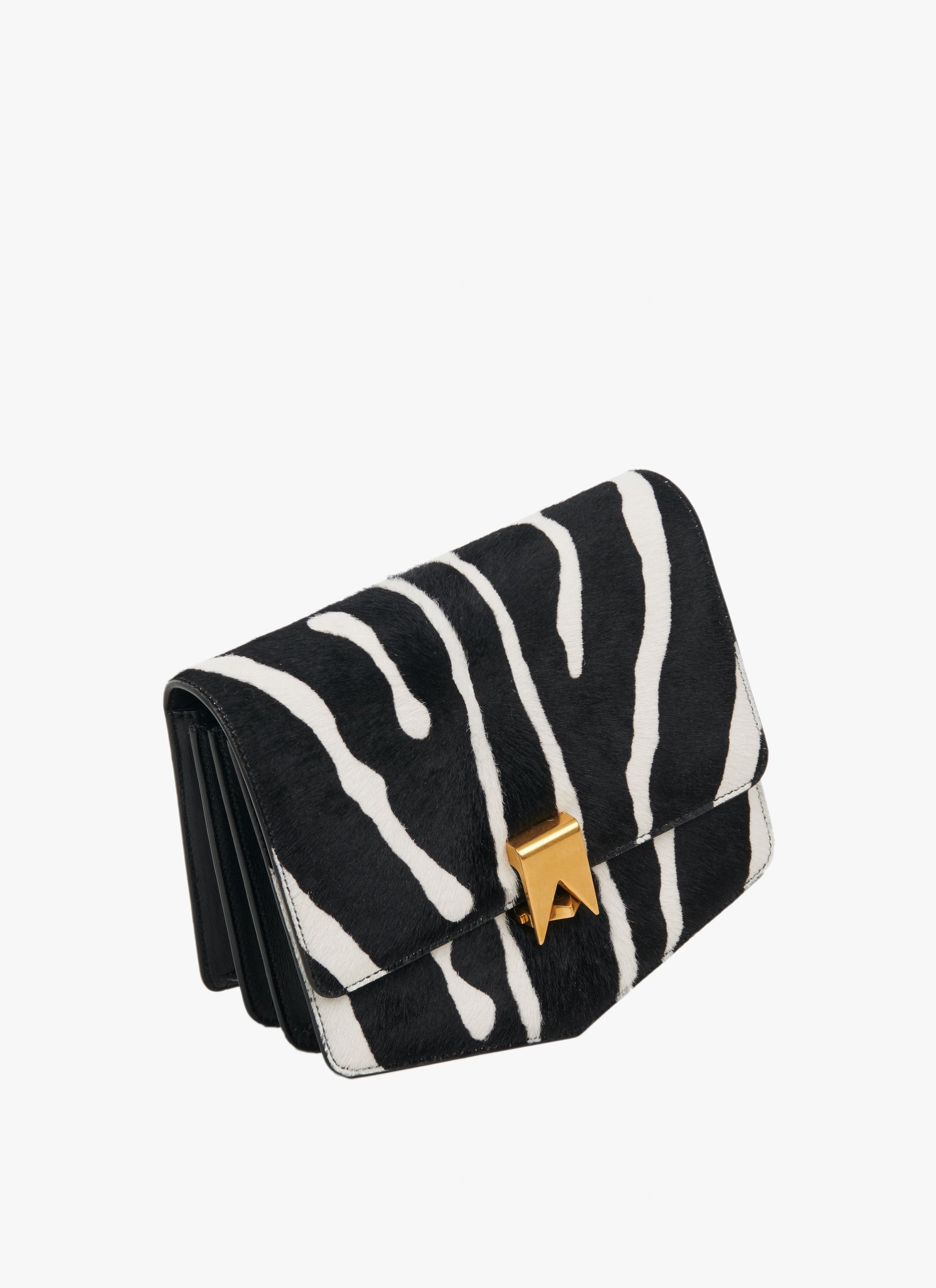 Leather Dad Bag - White & Black