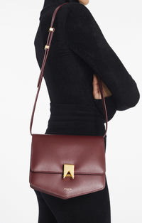 Leather Dad Bag - Black & Silver