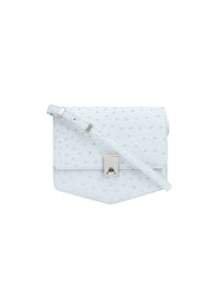 Le Papa shiny leather chain bag - Pastel Blue