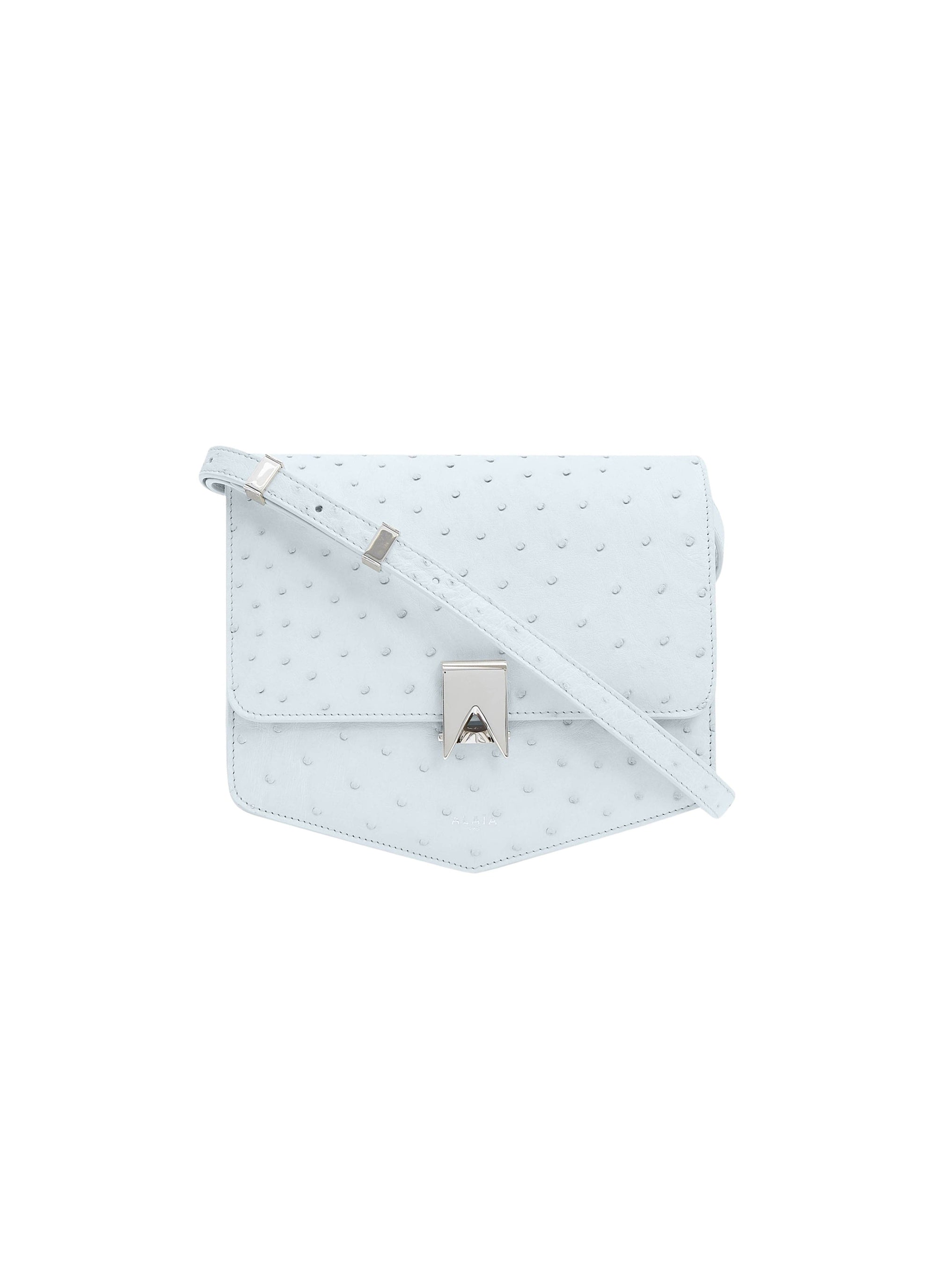 Le Papa shiny leather chain bag - Pastel Blue