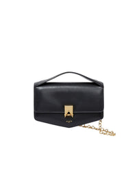 Le Papa Shoulder Bag, Leather - Black