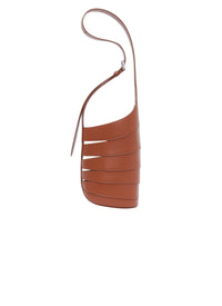 Babel bag in smooth shiny leather - Cognac