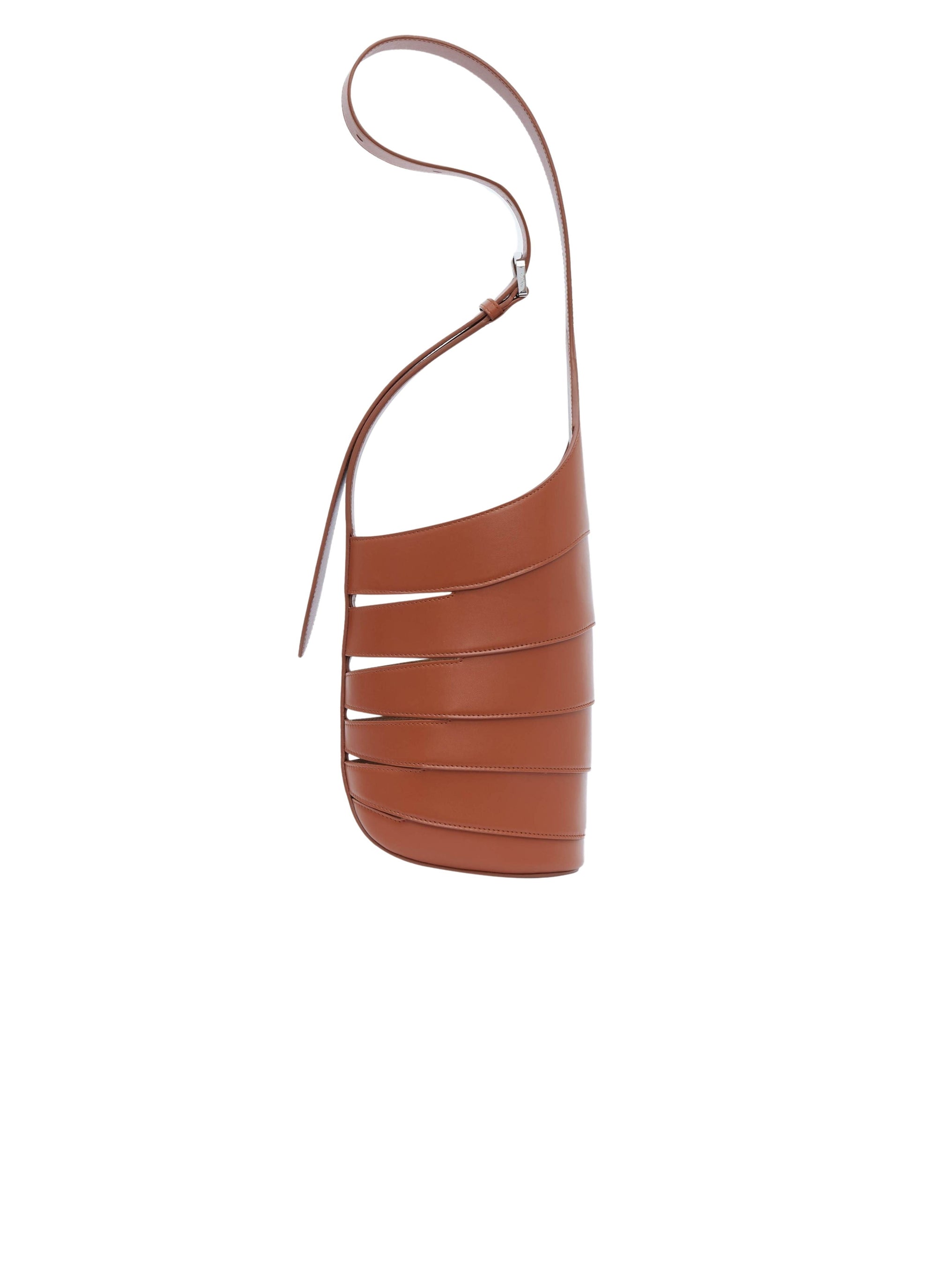 Babel bag in smooth shiny leather - Cognac