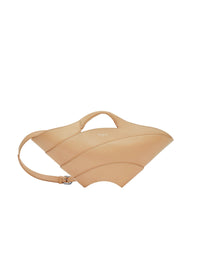 Khaima bag in smooth shiny leather - Dune