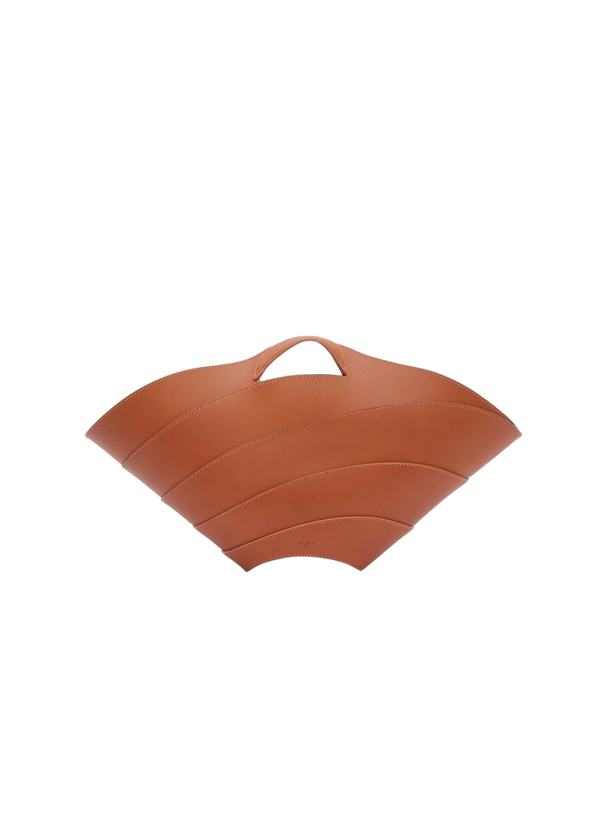 Leather Khaima bag - Cognac
