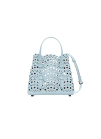 Bag Mina 16 in leather - Grey Green