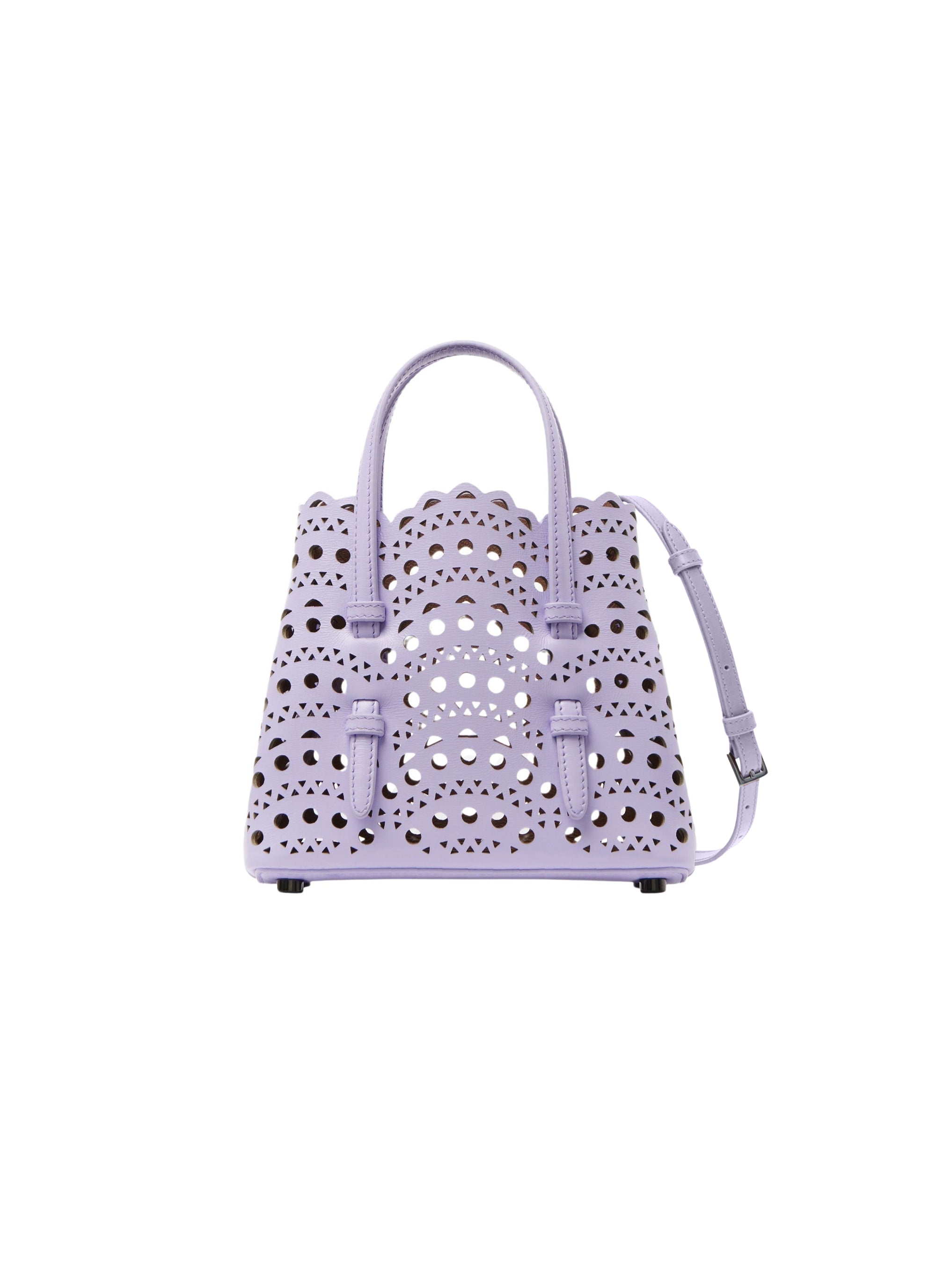 Bag Mina 16 in leather - Light Parma