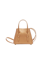 Mina 16 bag in metallic leather - Copper