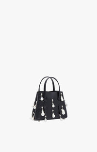 Bag Mina 16 in leather - Black