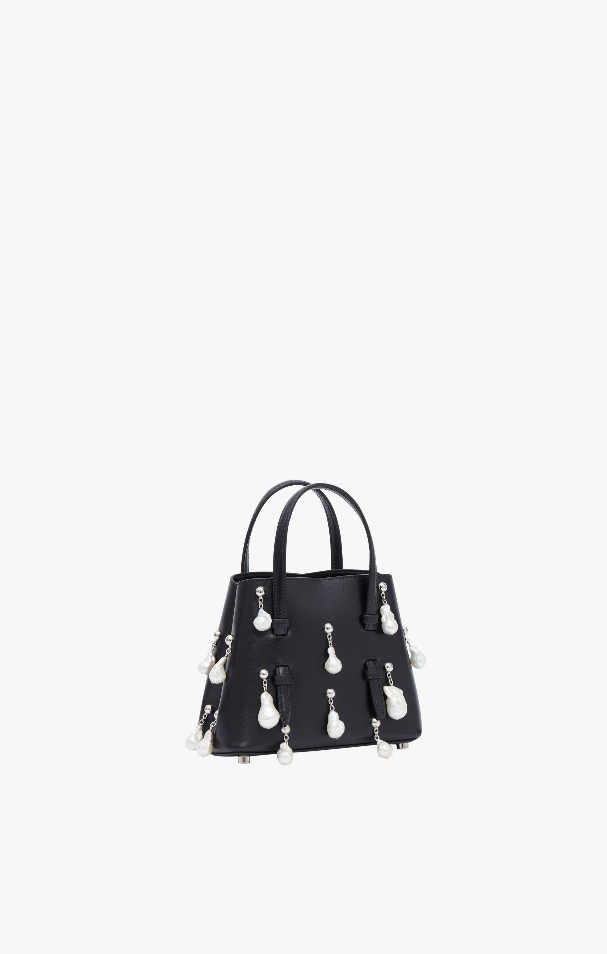 Bag Mina 16 in leather - Black