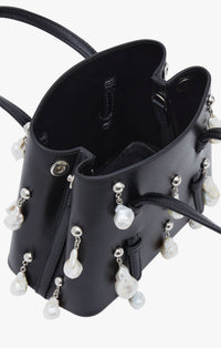 Bag Mina 16 in leather - Black