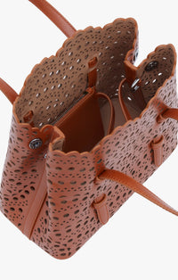 Mina 20 leather bag - Cognac