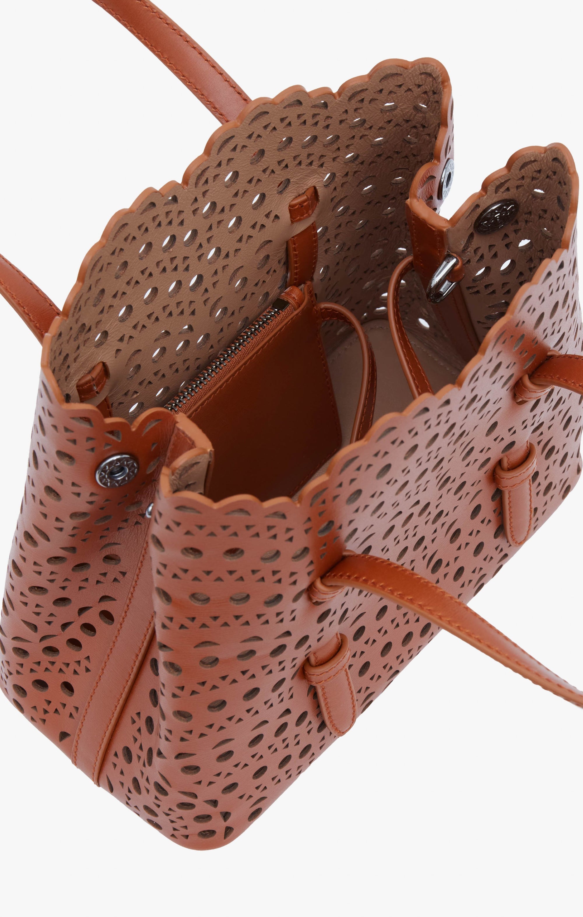 Mina 20 leather bag - Cognac