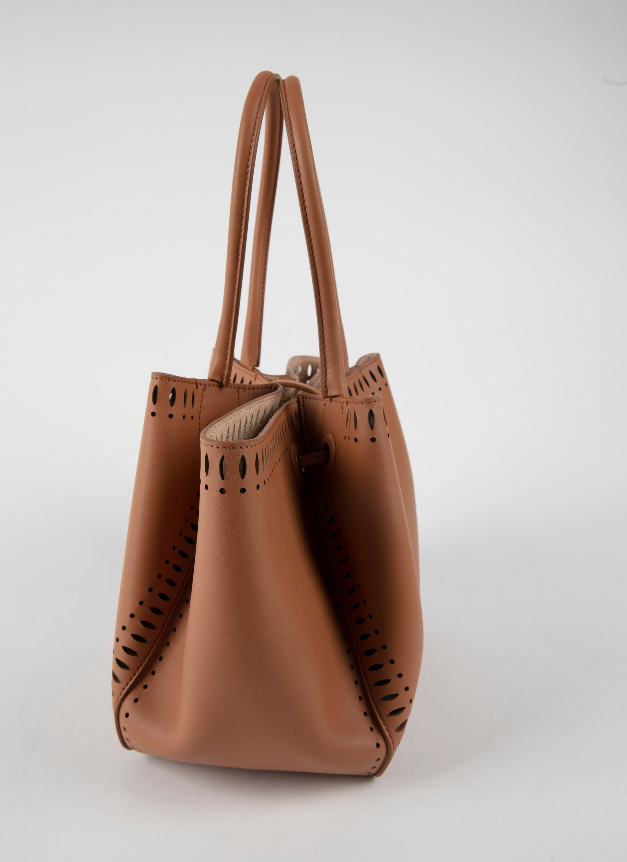 Angele 20 Leather Bag - Golden Brown