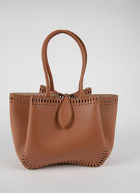 Angele 20 Leather Bag - Golden Brown