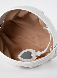 Samia 26 Leather Bag - Optic White