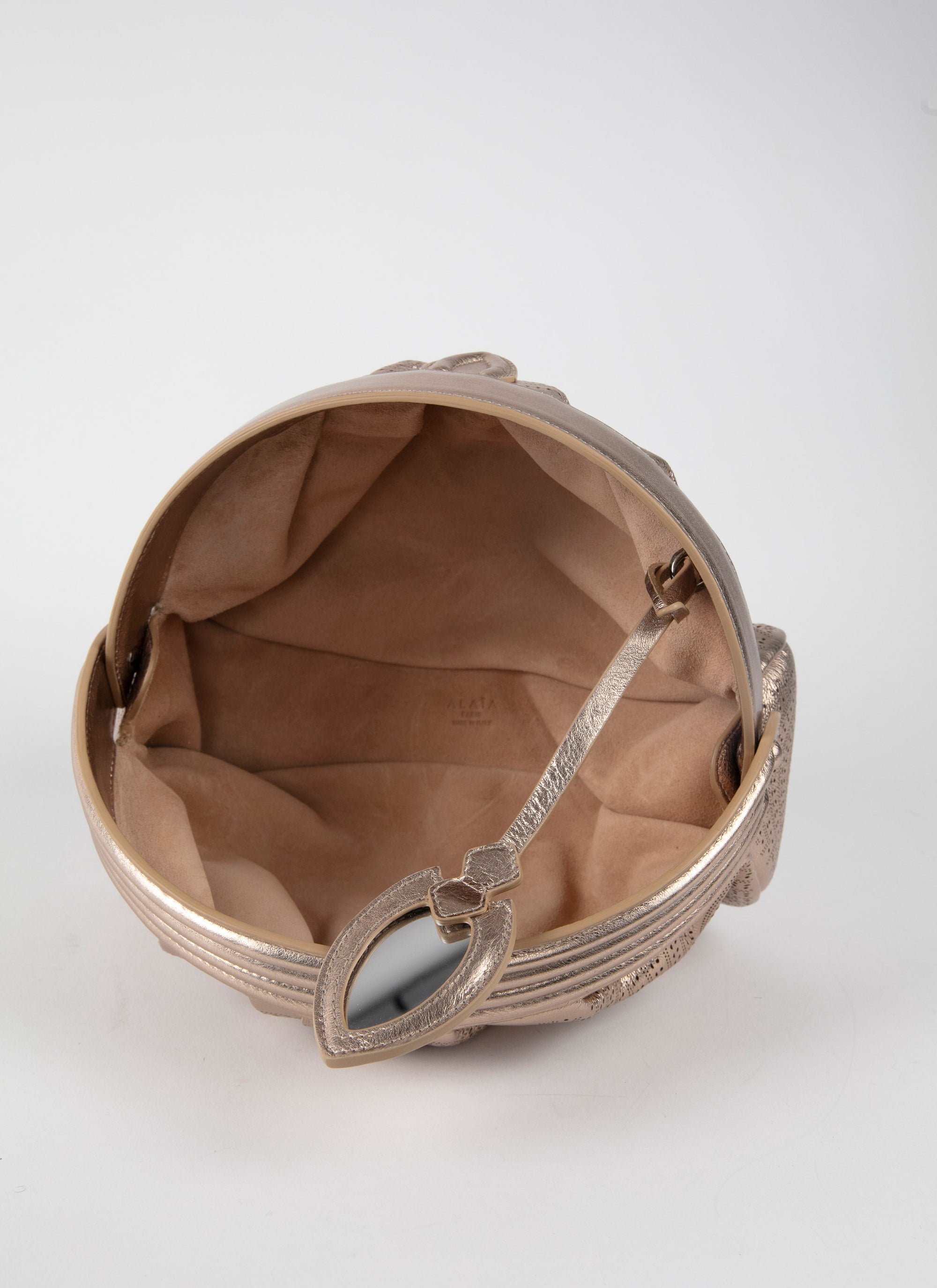 Samia 26 Leather Bag - Gold
