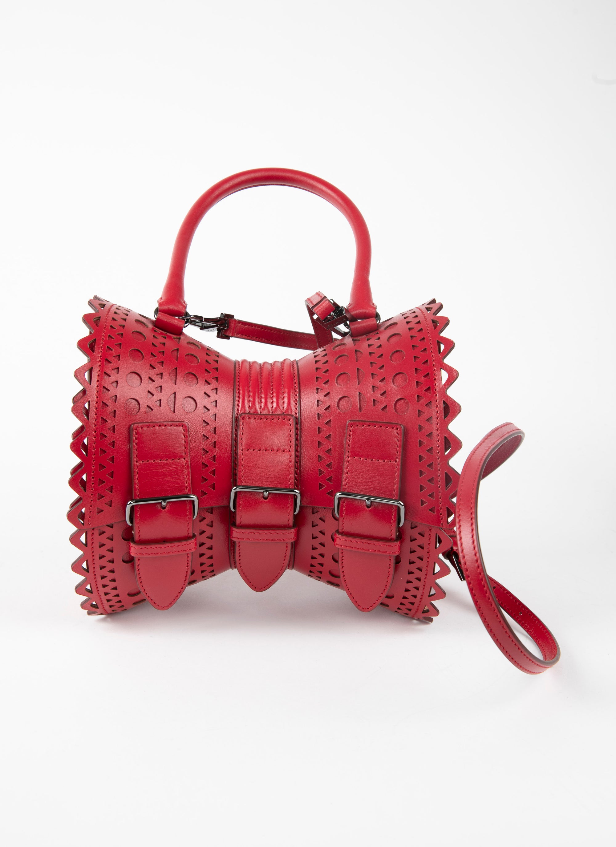 Corset bag 18 in leather - Lacquer