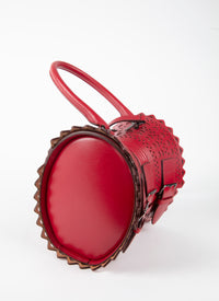 Corset bag 18 in leather - Lacquer