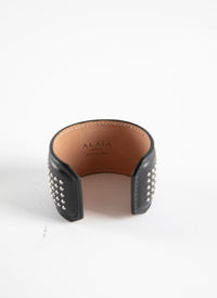 Leather bracelet - Black intense