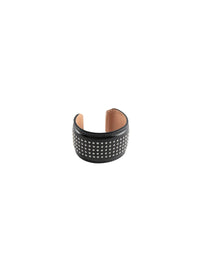 Leather bracelet - Black intense