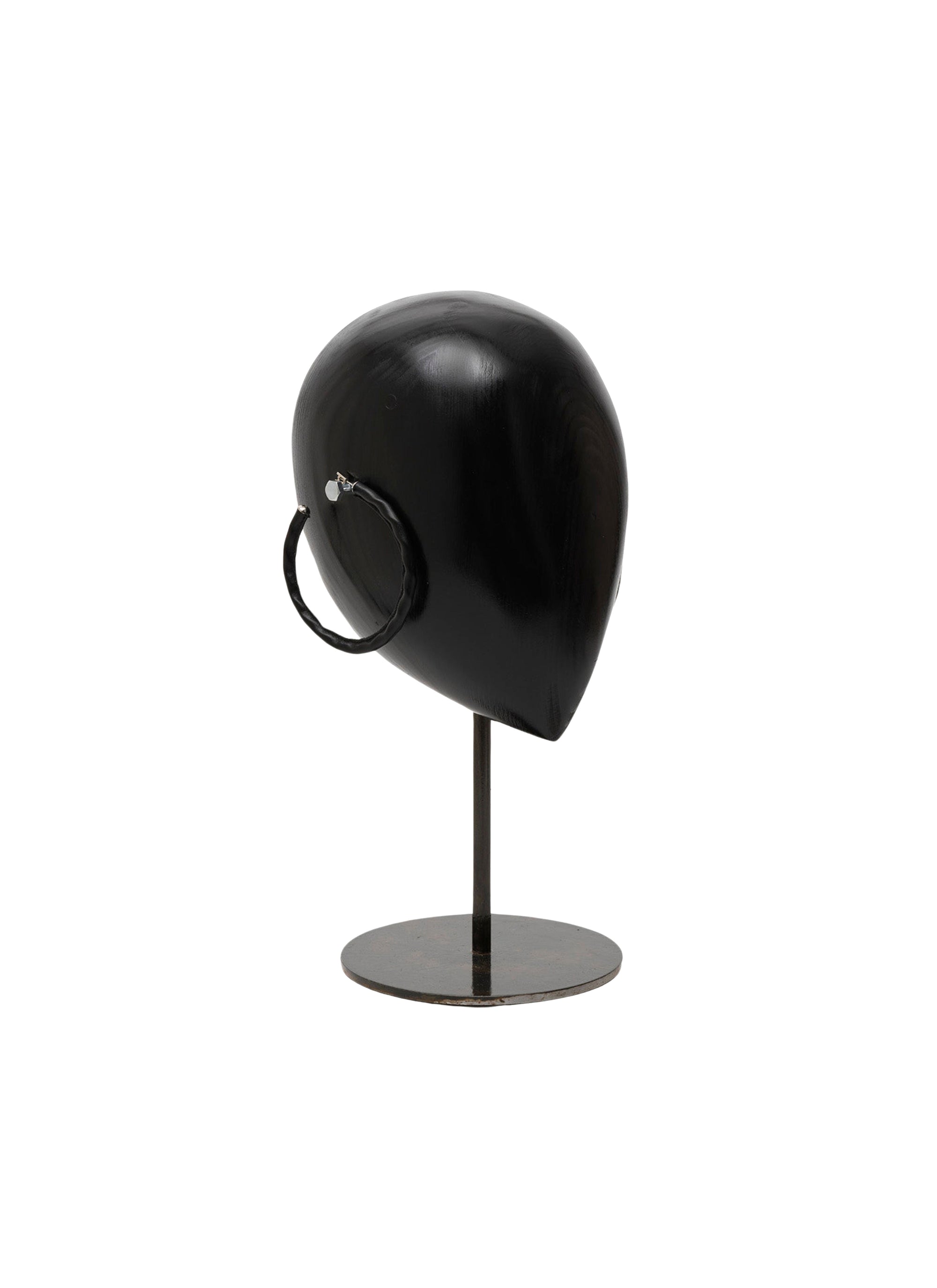 Leather earrings - Black intense