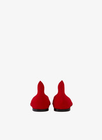 Ballerines Cœur en cuir - Noir & Rouge