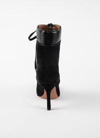 Bottines 110 en velours - Noir