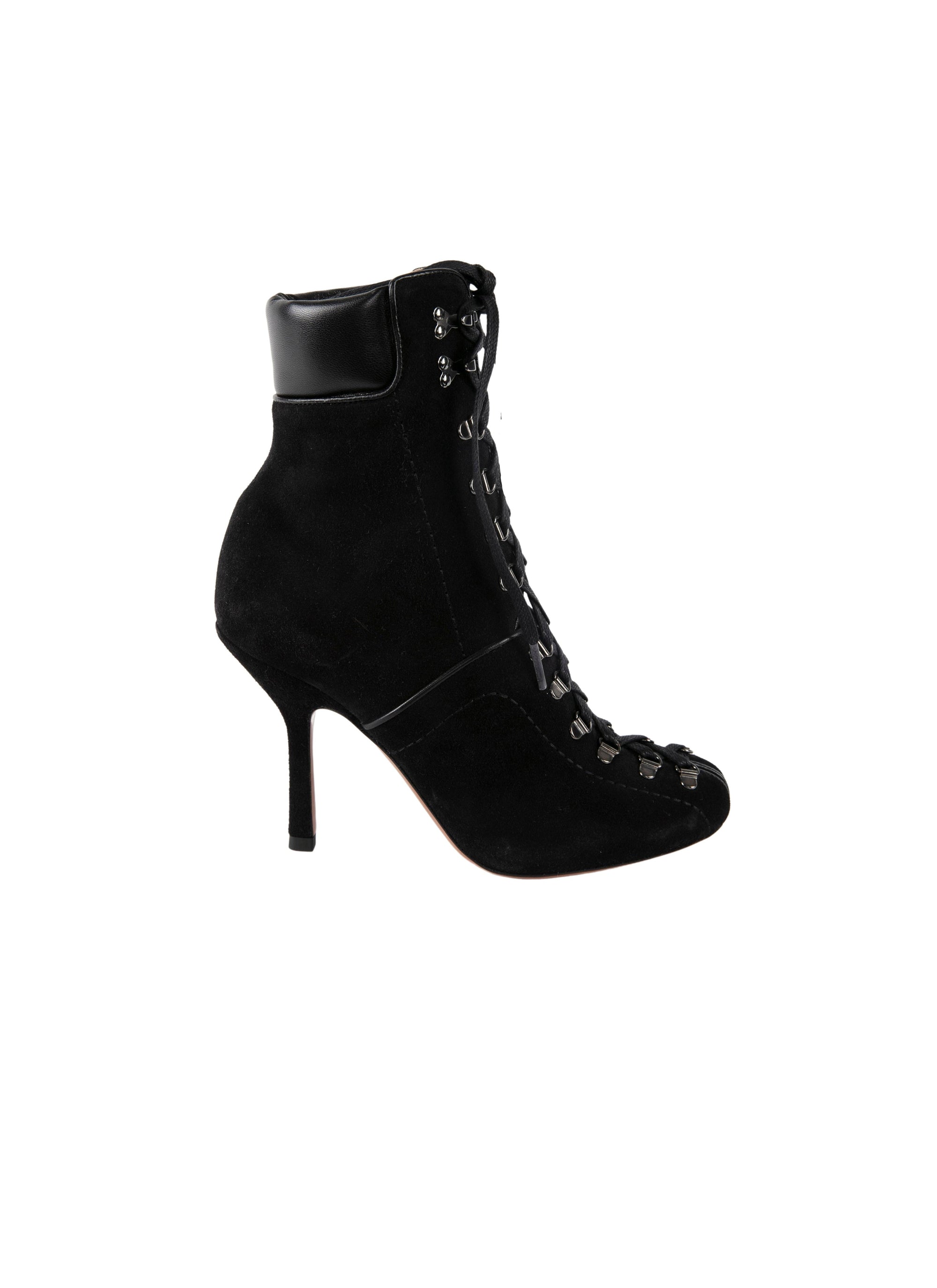 Bottines 110 en velours - Noir