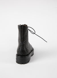 Vienna leather boots - Black & Black