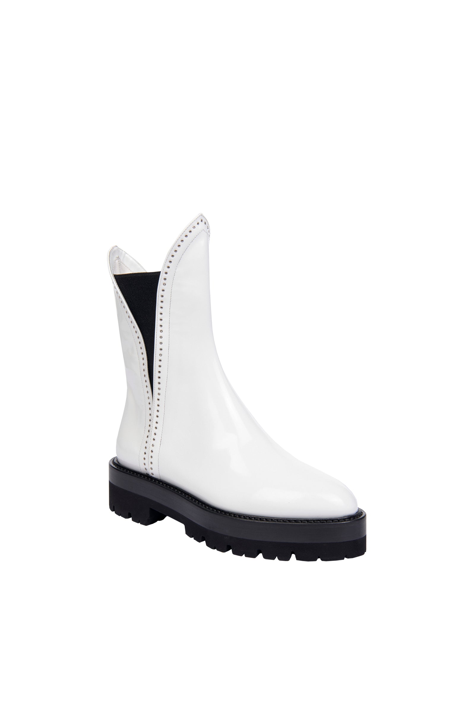 Studded boots in leather - Off White