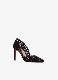 Escarpins à motif ajouré 90 en cuir - Noir