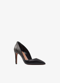 Escarpins à œillets 90 en cuir - Noir