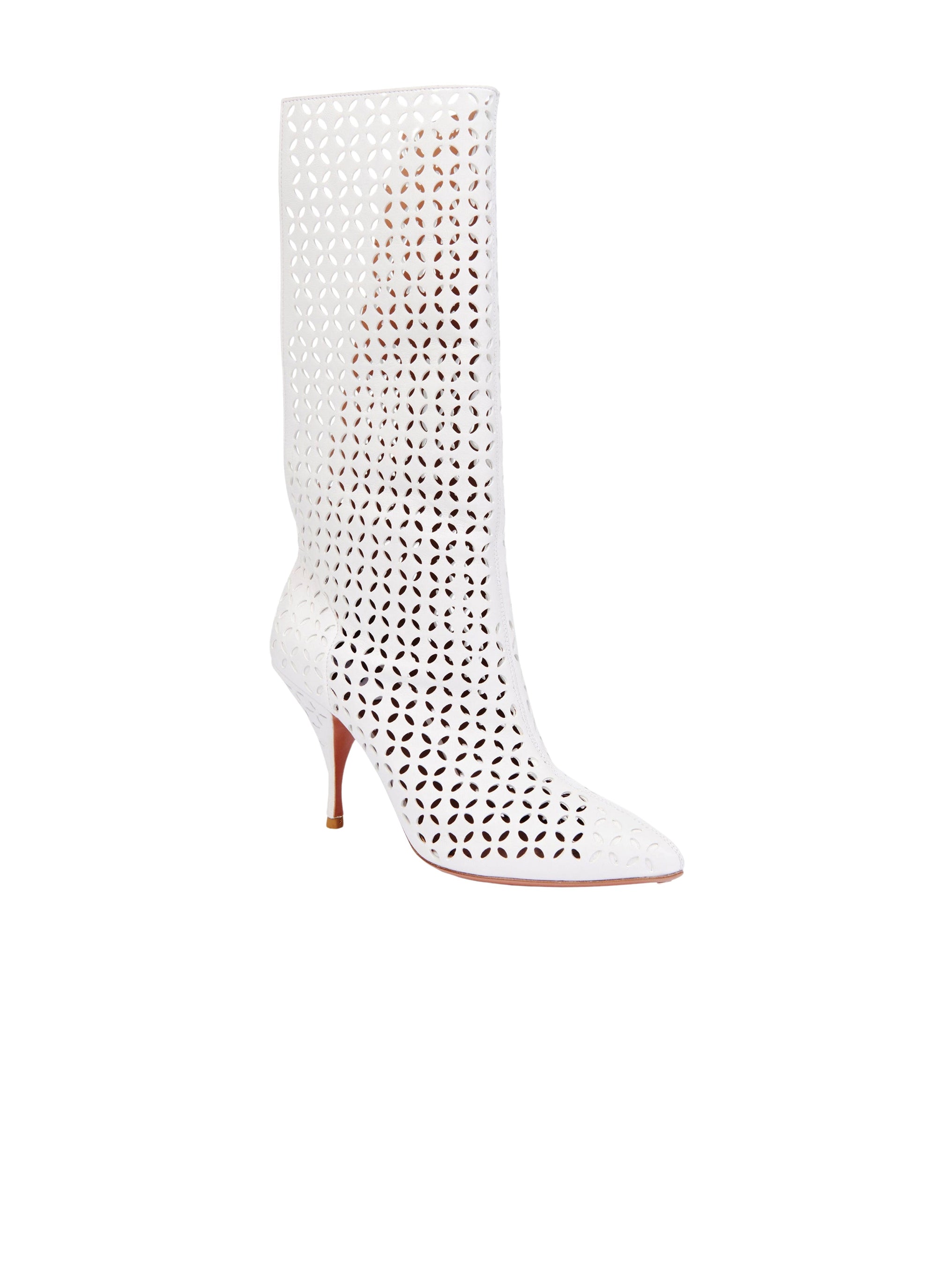 Bottes 90 en cuir - Blanc Cassé