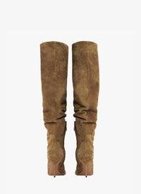 Cuissardes fluides 90 en cuir - Ecorce