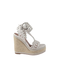 Espadrilles ajourées 140 en cuir - Blanc
