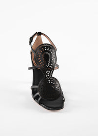 Sandals 100 in leather - Black