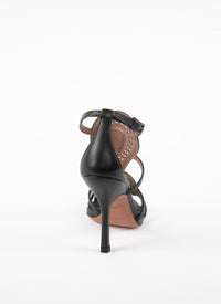 Sandals 100 in leather - Black
