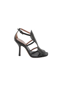 100 leather sandals - Black intense