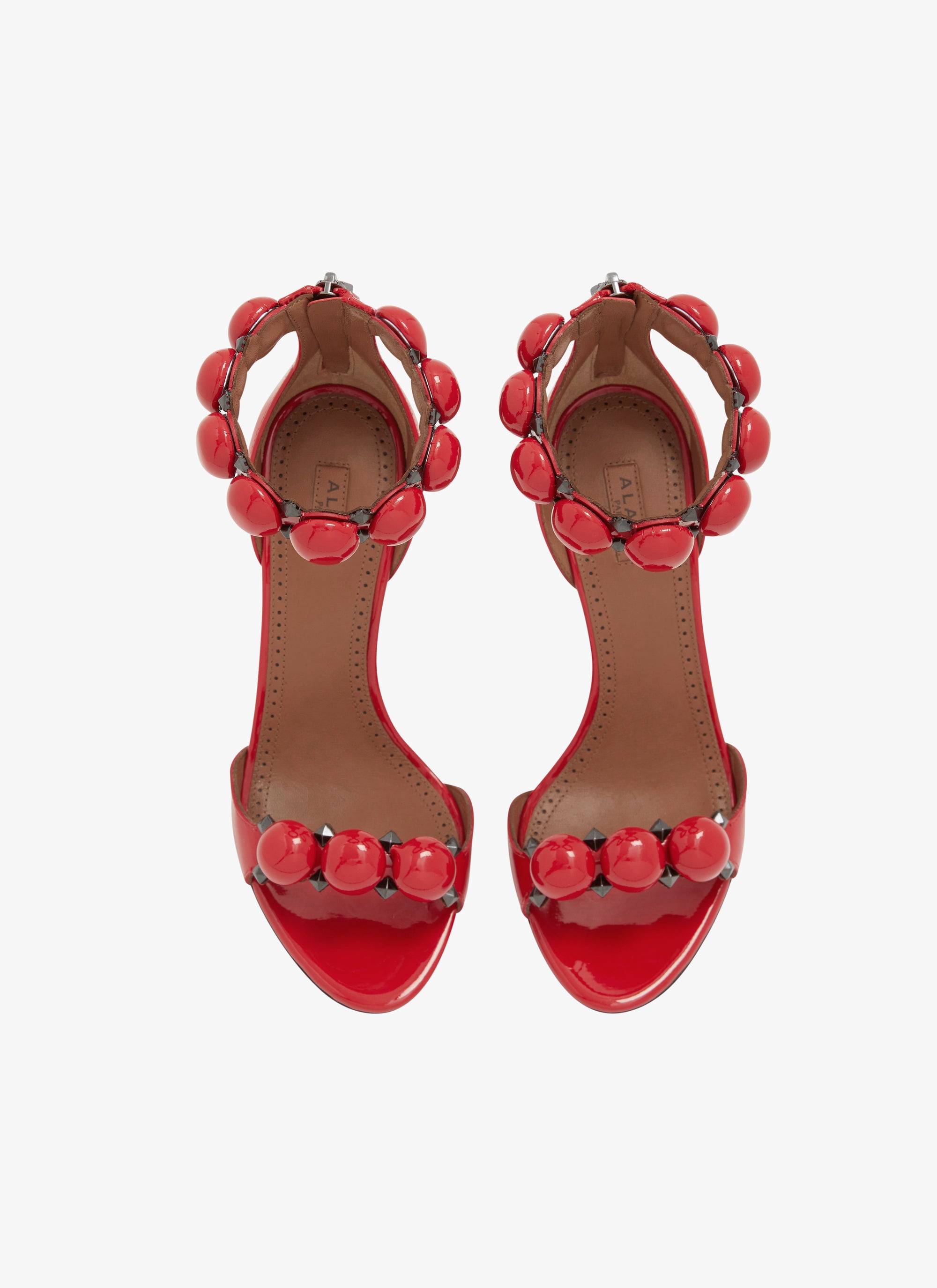 Sandales Bombe 90 en cuir - Laque